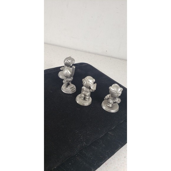 Vintage Avon Fine Pewter Lot of 4 School Days Bear Figurines 1983-1984 - Picture 5 of 14
